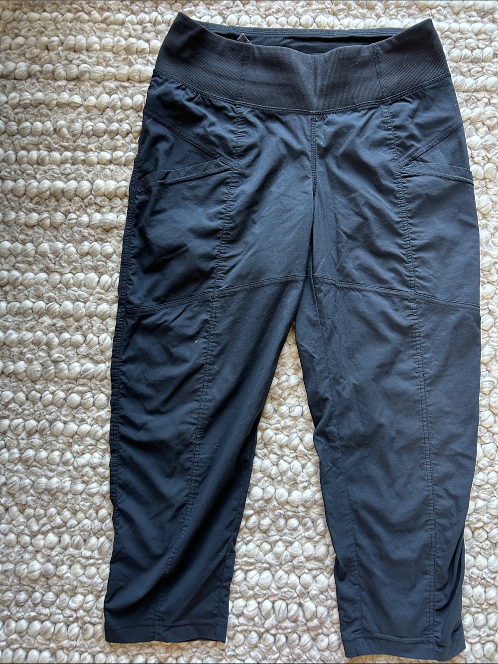 Prana Black Cropped Active Leggings - Size XS